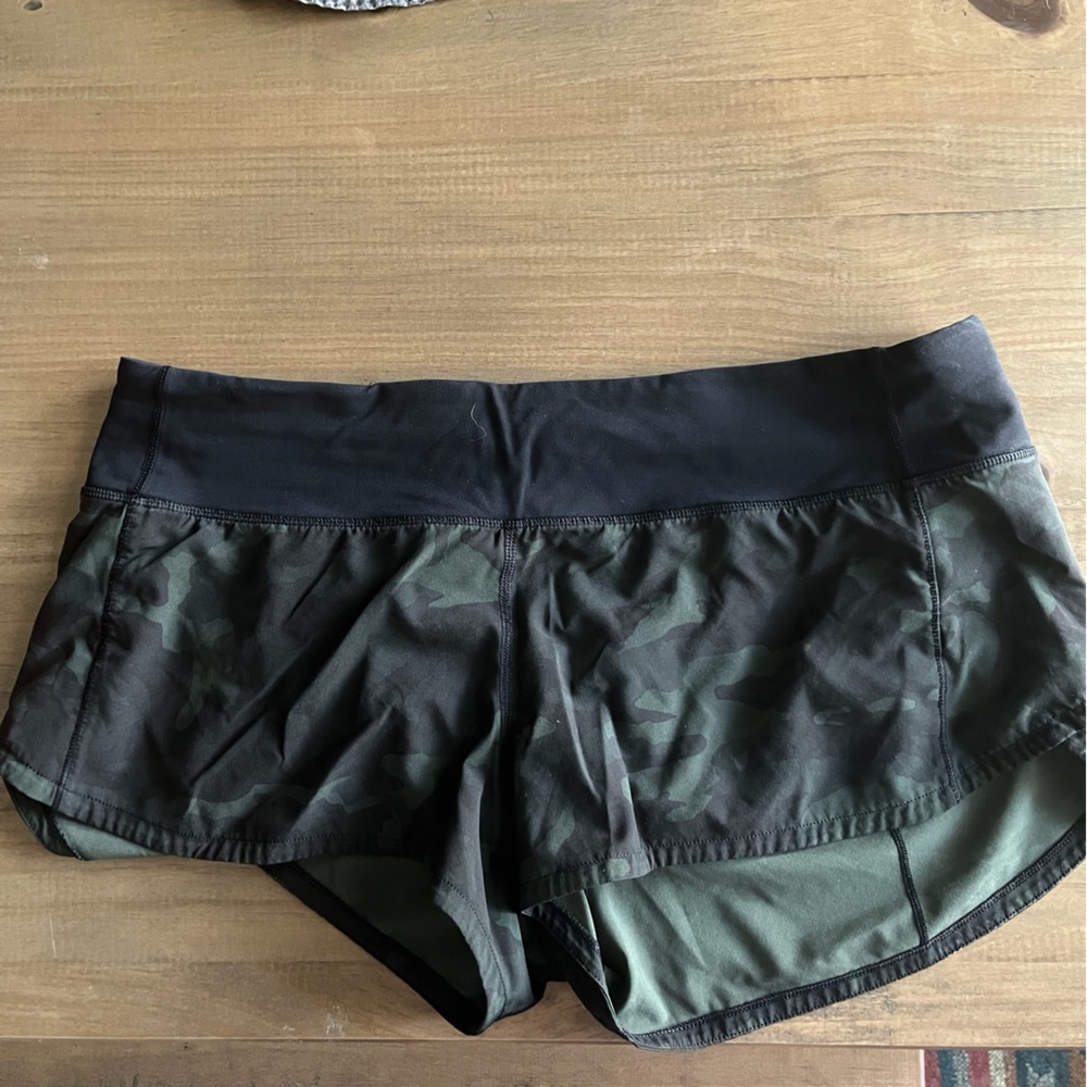 Lululemon Camo Speed Up Shorts
